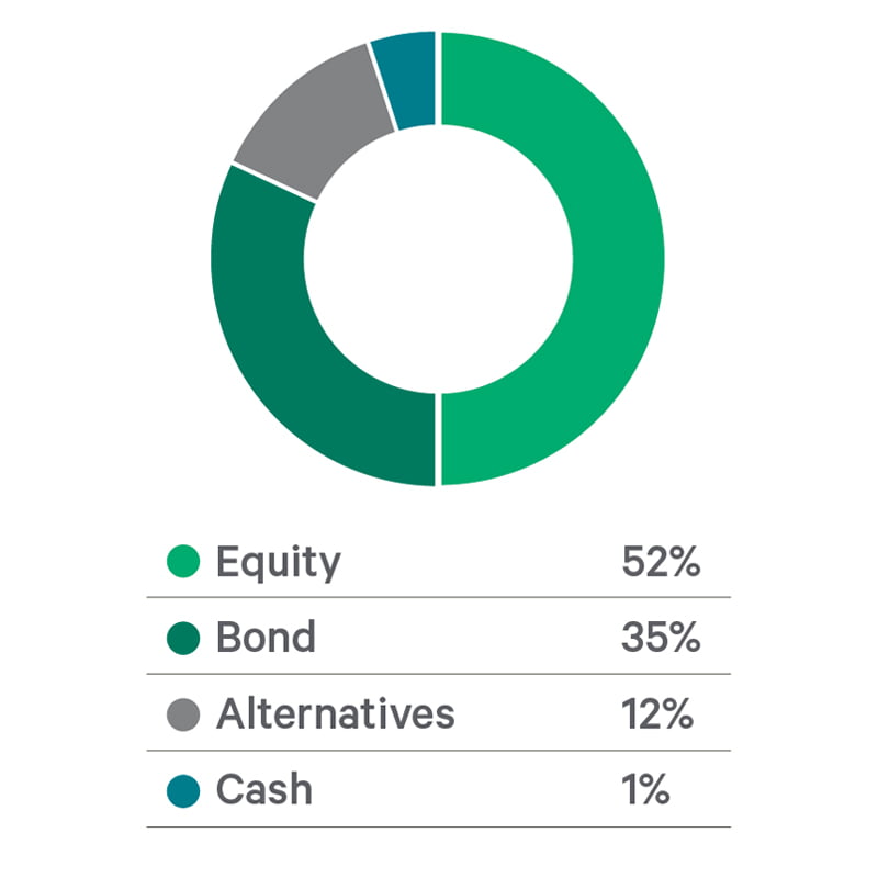 SRI GPS Moderate Growth Funds Chart